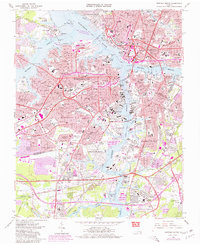Norfolk South 1965 topographic map preview
