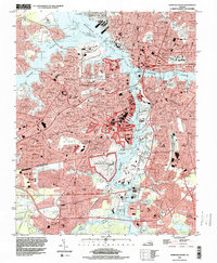 Norfolk South 1994 topographic map thumbnail
