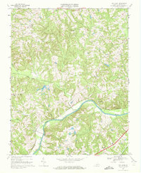 Oak Level 1968 topographic map thumbnail