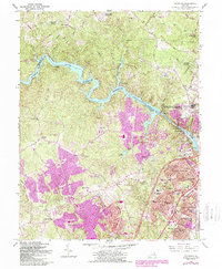 Occoquan 1956 topographic map thumbnail
