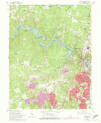 Occoquan 1966 topographic map thumbnail