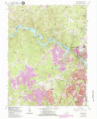Occoquan 1956 topographic map thumbnail