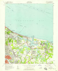 Ocean View topographic map thumbnail