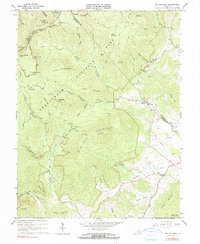 Old Rag Mountain 1965 topographic map thumbnail