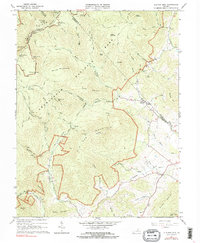 Old Rag Mountain 1965 topographic map thumbnail
