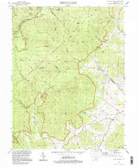 Old Rag Mountain 1994 topographic map thumbnail