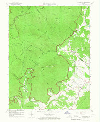 Old Rag Mtn topographic map thumbnail