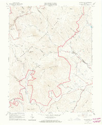 Old Rag Mtn 1965 topographic map thumbnail