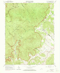 Old Rag Mtn 1965 topographic map thumbnail