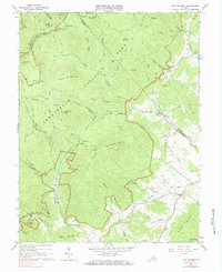Old Rag Mtn 1965 topographic map thumbnail