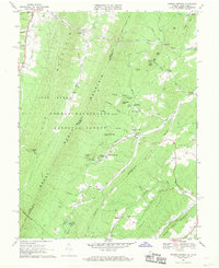 Orkney Springs 1967 topographic map thumbnail