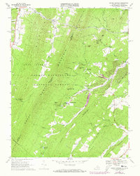 Orkney Springs 1967 topographic map preview