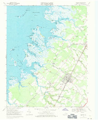 Parksley 1968 topographic map thumbnail
