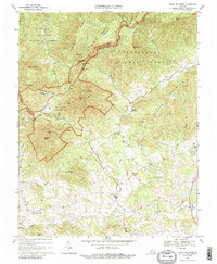 Peaks Of Otter 1967 topographic map thumbnail