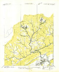 Pennington Gap 1935 topographic map thumbnail
