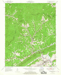 Pennington Gap 1955 topographic map thumbnail