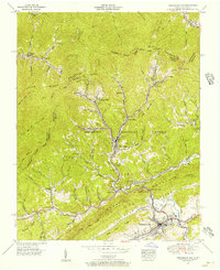 Pennington Gap 1955 topographic map thumbnail