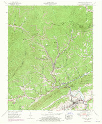 Pennington Gap 1955 topographic map thumbnail