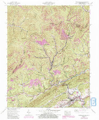 Pennington Gap 1955 topographic map thumbnail