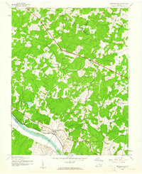 Perkinsville 1943 topographic map thumbnail