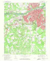 Petersburg 1969 topographic map thumbnail