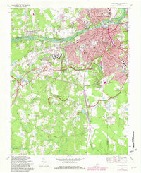 Petersburg 1969 topographic map thumbnail