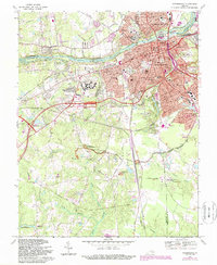 Petersburg 1969 topographic map preview