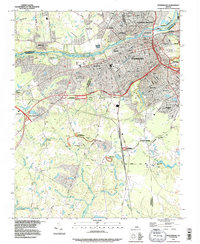 Petersburg 1994 topographic map thumbnail
