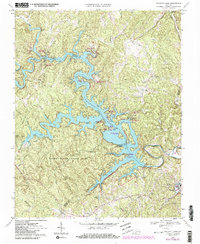 Philpott Lake 1967 topographic map thumbnail