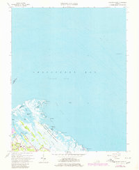 Poquoson East 1964 topographic map thumbnail