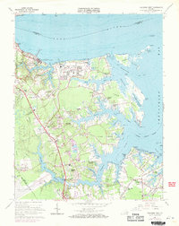 Poquoson West 1965 topographic map preview