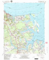 Poquoson West 1983 topographic map thumbnail