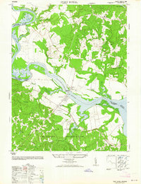 Port Royal 1964 topographic map thumbnail