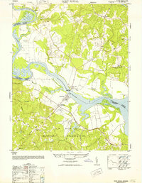 Port Royal 1952 topographic map thumbnail
