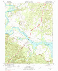 Port Royal 1968 topographic map thumbnail