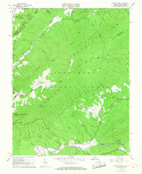 Potts Creek 1966 topographic map thumbnail