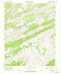 Pounding Mill 1968 topographic map thumbnail