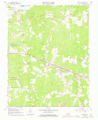 Powhatan 1966 topographic map thumbnail