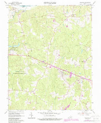 Powhatan 1966 topographic map thumbnail