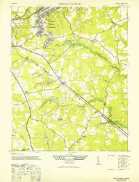 Prince George 1952 topographic map thumbnail