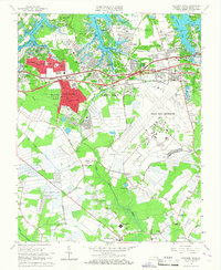 Princess Anne 1965 topographic map thumbnail