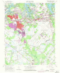 Princess Anne 1965 topographic map thumbnail