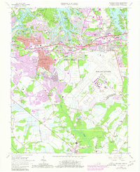 Princess Anne 1965 topographic map thumbnail