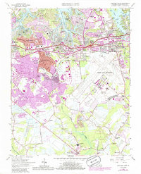 Princess Anne 1965 topographic map thumbnail