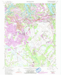 Princess Anne 1965 topographic map thumbnail