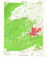 Pulaski 1965 topographic map thumbnail