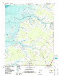 Pungoteague 1968 topographic map thumbnail