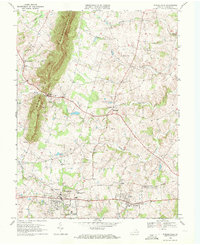 Purcellville 1970 topographic map thumbnail