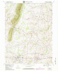 Purcellville 1970 topographic map thumbnail