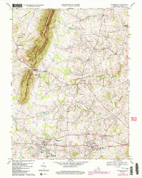 Purcellville 1970 topographic map thumbnail